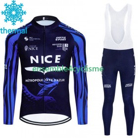 Tenue Maillot M/L + Collant à Bretelles Hiver Thermal Fleece Nice Metropole Cote D Azur 2023